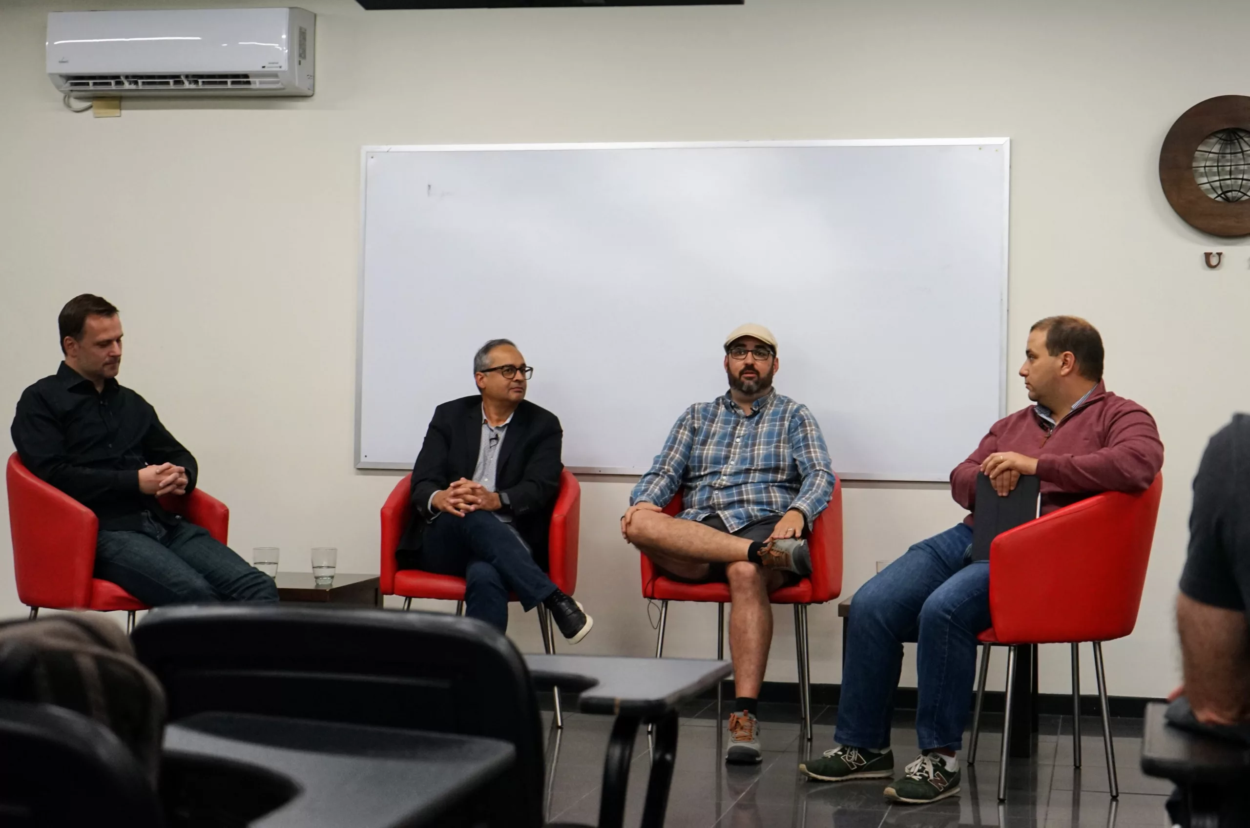 Video devs chatting during a Summer Camp 2024 break