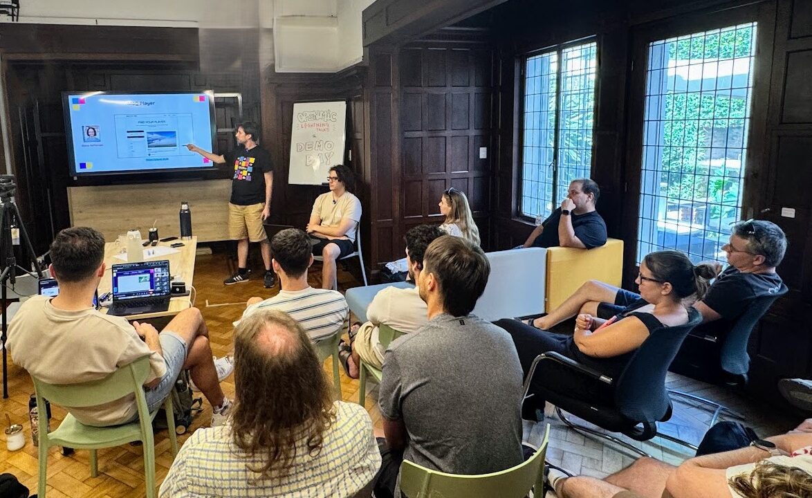 Summer Camp 2025 participants presenting their project during Summer Week
